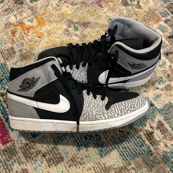 Nike Air Jordan 1 mid SE elephant men’s 10 - Picture 1 of 6